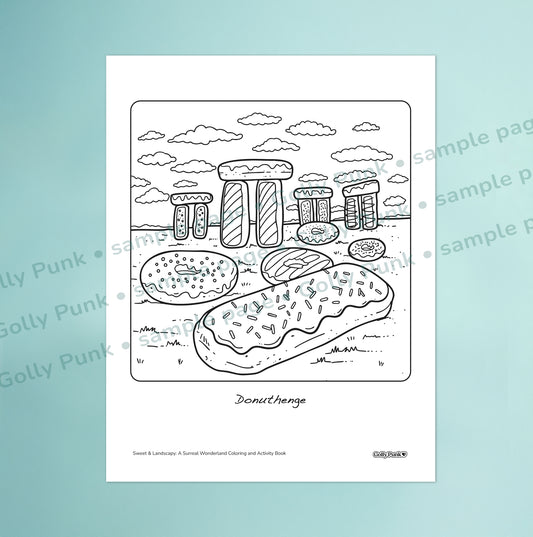 Sweet & Landscapy 3 Coloring Page Sampler (PDF download)