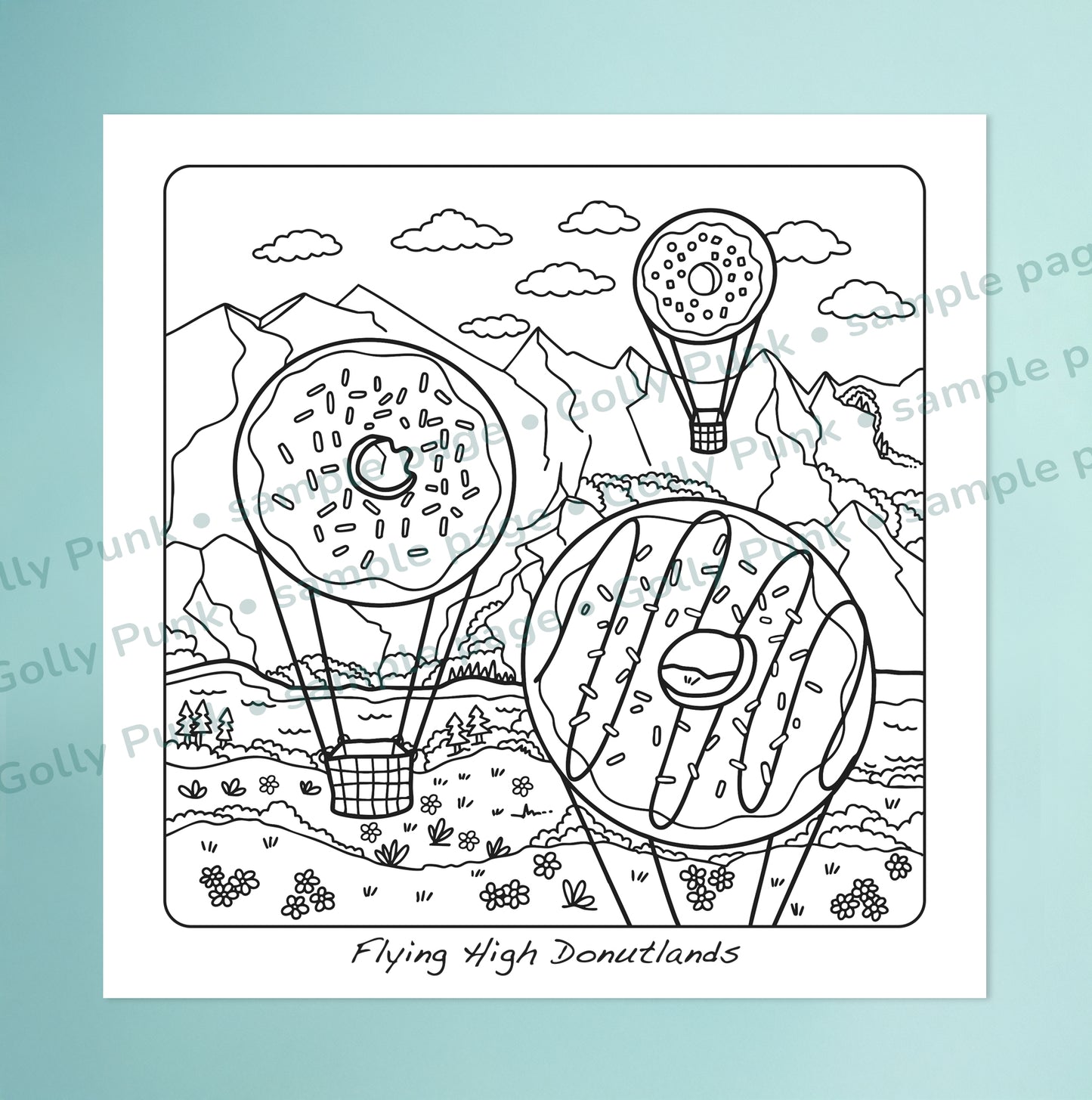 Sweet & Landscapy: A Surreal Wonderland Coloring & Activity Book