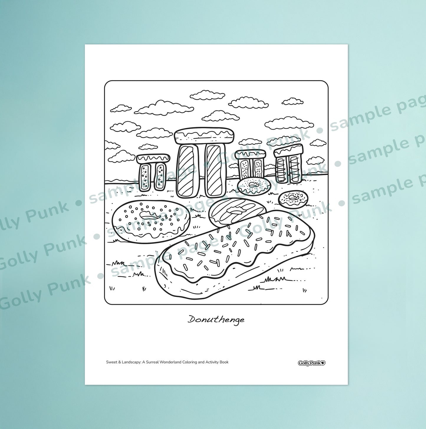 Sweet & Landscapy 3 Coloring Page Sampler (PDF download)