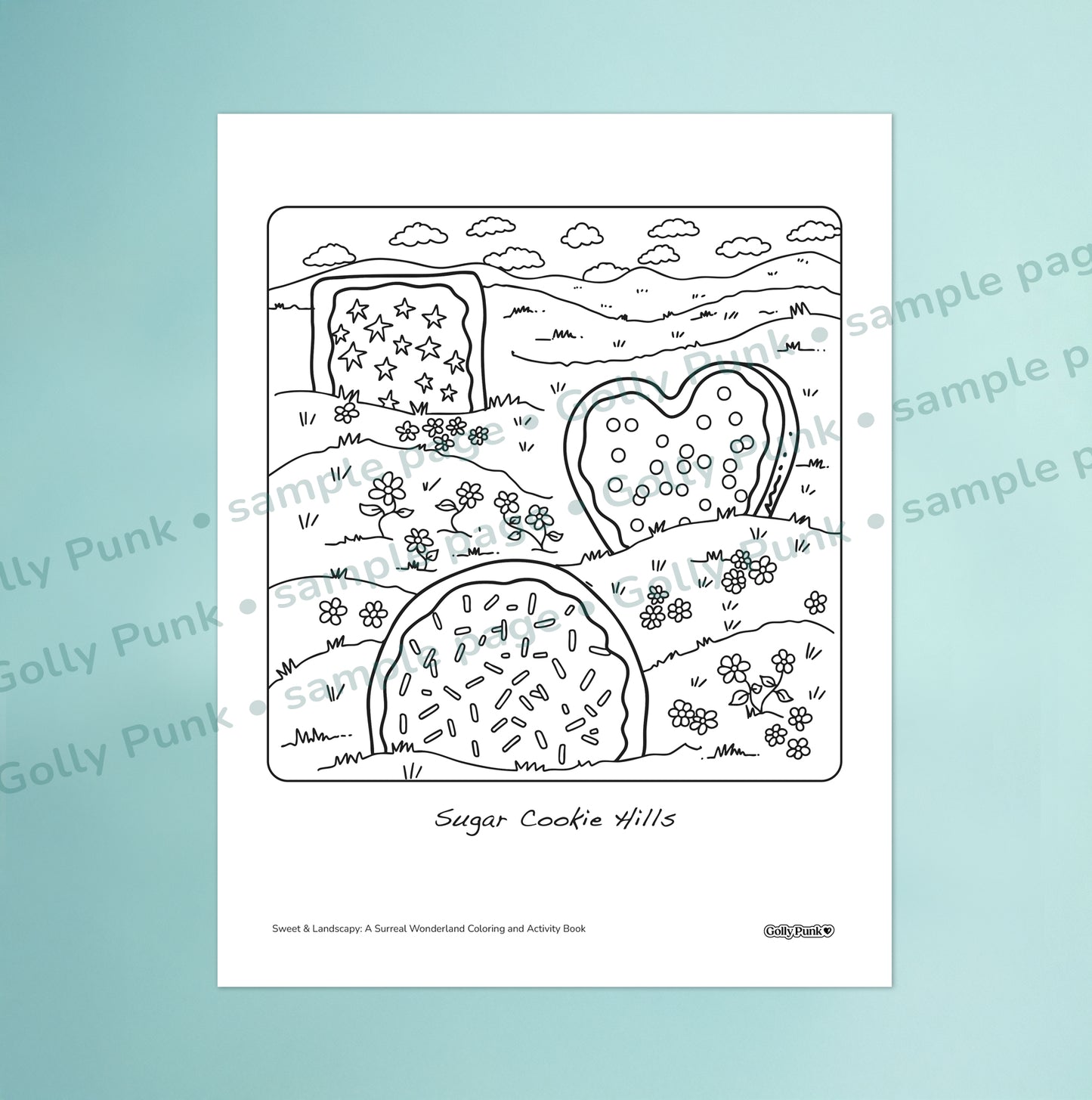 Sweet & Landscapy 3 Coloring Page Sampler (PDF download)